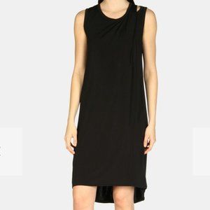 A/X Armani Exchange Black Double Strap Drape Dress